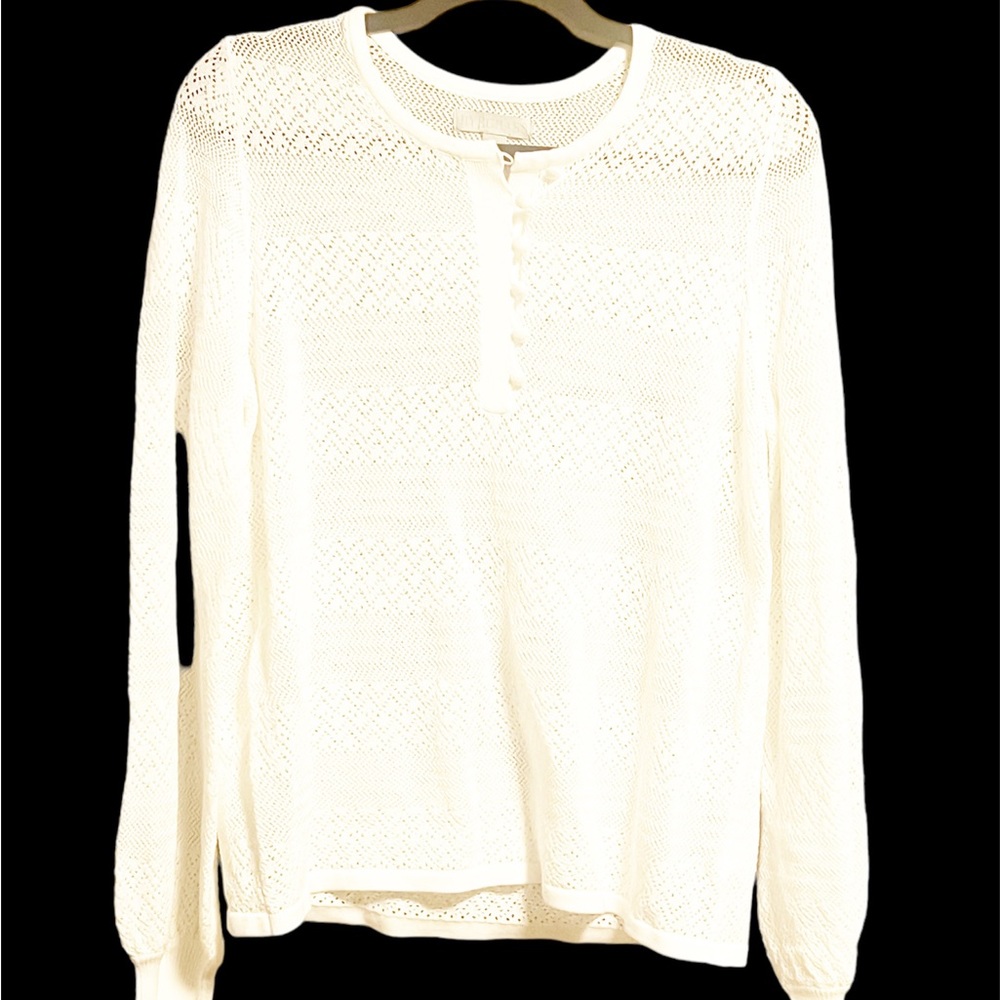 Fall sweater Longsleeve  sheer white L